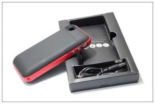 Mophie Juice Pack Plus Battery Case 2000mAh Red for iPhone 4 4S  