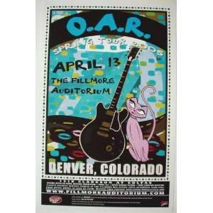  O.A.R. OAR Fillmore Denver Original Gig Poster Grealish 