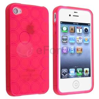 Pink TPU Silicone Gel Cover Case for iPhone 4 G 4th Gen  