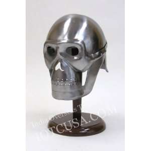   Skeleton Helmet in Steel   Wearable Costume Armor 