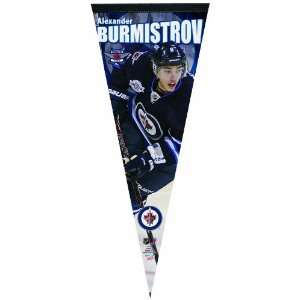  NHL Winnipeg Jets Alexander Burmistrov 12 by 30 Inch 