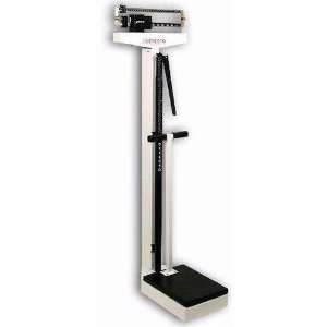 Detecto 2491 Mechanical Eye Level Physician Scale With Height Rod and 