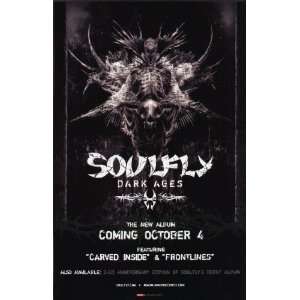  Soulfly Dark Ages 2005 CD Promo Poster