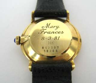Rare Tiffany & Co. and Baume & Mercier 14K Gold Ladys Wrist Watch 