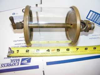   SENTINEL BRASS DRIP OILER LARGE FOR HIT AND MISS GAS ENGINE  