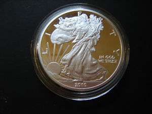 999 Silver Layered 1oz Coin  2010 WALKING LIBERTY  