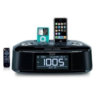 iLuv iMM173 Alarm Clock and Dual Dock for iPod and iPhone (Black)