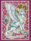 Angel Cat with Wings and Halo by Badhead Gadroon Postcard