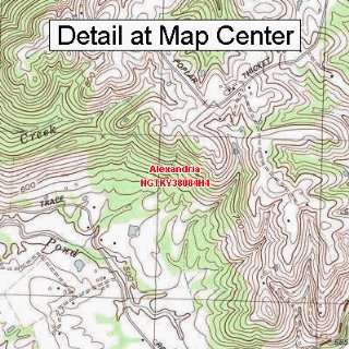  USGS Topographic Quadrangle Map   Alexandria, Kentucky 