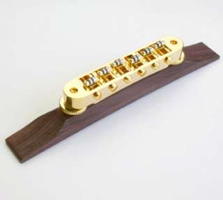 Gold Roller Bridge Rosewood Archtop for Whammy Bars B24  