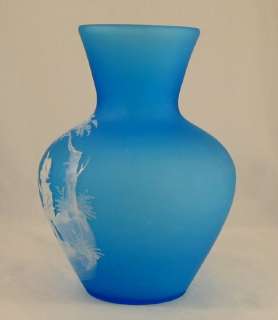 Mary Gregory Style Vase Westmorland Glass by C Steeley  