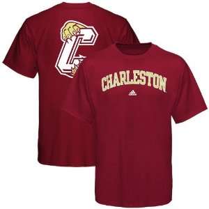  adidas Charleston Cougars Maroon Relentless T Shirt 