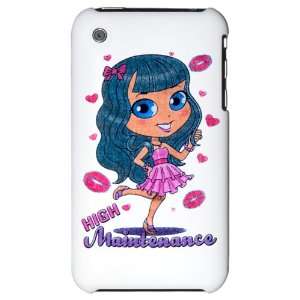   iPhone 3G Hard Case High Maintenance Girl with Kisses 
