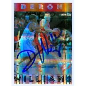  Deron Williams Autographed Basketball Sticker Card 