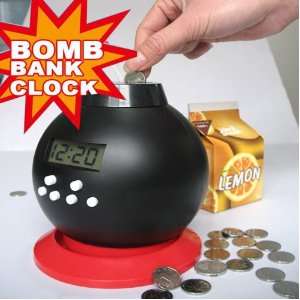   Vibrating Loud LED Game Save Money Box Bank Funny Gag Bomb Alarm Clock