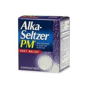 Alka Seltzer PM Pain Reliever & Sleep Aid, Effervescent Tablets 24 ea