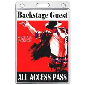  Michael Jackson All Access Laminated Pass 
