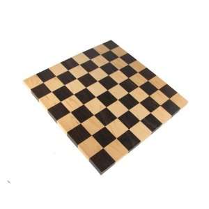  14 Exclusive Solid Wood Chess Board   Wengue and Maple 