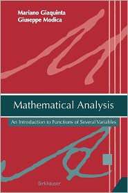 Mathematical Analysis An Introduction to Functions of Several 