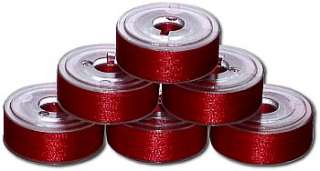 144 Christmas Red Prewound Embroidery Bobbins *L* P533  