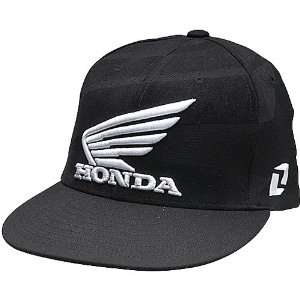 Honda Motor Officially Licensed Stealth Mens Flexfit Hat/Cap   Black 