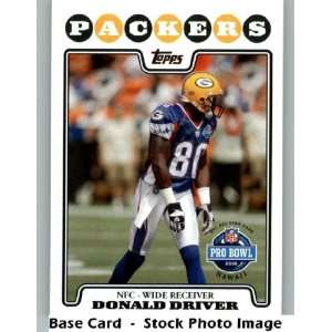  2008 Topps #307 Donald Driver PB   Green Bay Packers (Pro 