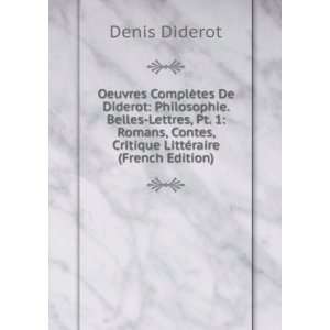   Contes, Critique LittÃ©raire (French Edition) Denis Diderot Books