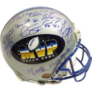  Super Bowl MVPs Multi Autographed Super Bowl MVP Logo 