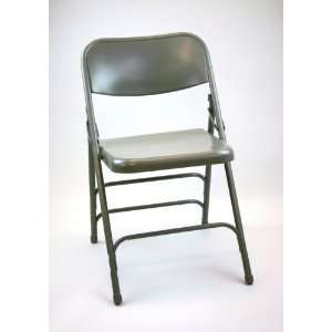  Folding Chair   Metal Folding Chair (Set of 4) in Grey 