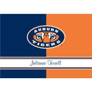   Personalized Auburn University Folded Note Cards Health & Personal
