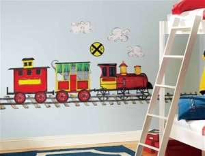 All Aboard Trains Wall Stickers Decals Mural  
