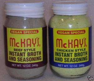 McKays Seasoning Vegan Special 2 12oz Jars Beef Chicken  
