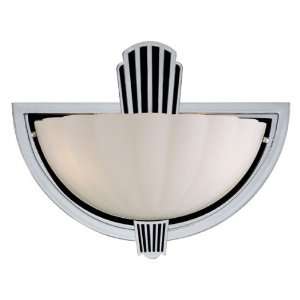   Skylark 2 Light Wall Sconce in Hot Rod Black with White Frosted glass