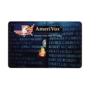   Card $10. Vietnam War Memorial Wall (5th Ptg. 2/94) 