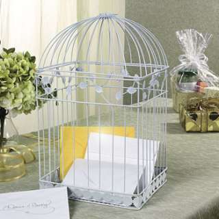 White Birdcage Wedding Gift Card Holder Wishing Well 887600734357 