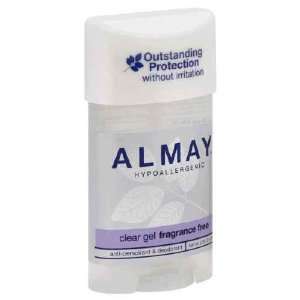  Almay Anti perspirant & Deodorant Fragrance Free Clear Gel 