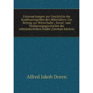   StÃ¤dte (German Edition) Alfred Jakob Doren Books