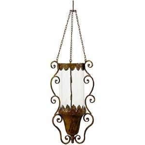  Wrought Iron Hanging Candle Holder Chandelier