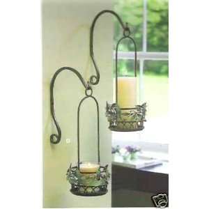  Partylite Holly Lites Hanging Candle Holder Set of 2
