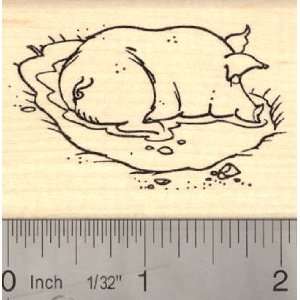  Wallowing Pig Rubber Stamp Arts, Crafts & Sewing