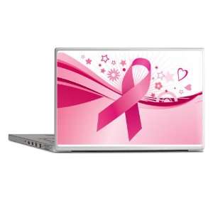  Laptop Notebook 17 Skin Cover Cancer Pink Ribbon Waves 