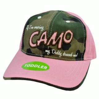 Daddy Dressed Me Wearing Camo Pink Toddler Youth Kids Baby Girl Velcro 
