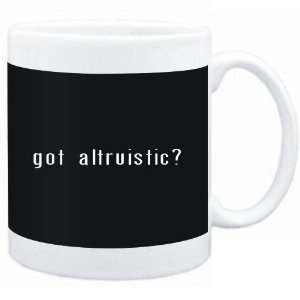 Mug Black  Got altruistic?  Adjetives 