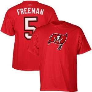 Reebok Tampa Bay Buccaneers #5 Josh Freeman Red Scrimmage Gear T shirt 