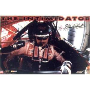  Dale Earnhardt (The Intimidator) White Wood Mounted Sports 