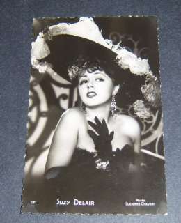 SUZY DELAIR   SIGNED POSTCARD   FRENCH ACTRESS  