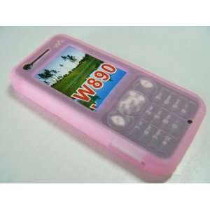   silicone skin case pink for Sony Ericsson W890i W890 Electronics