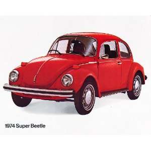  1974 Volkswagen Super Beetle Original Dealer Sales 