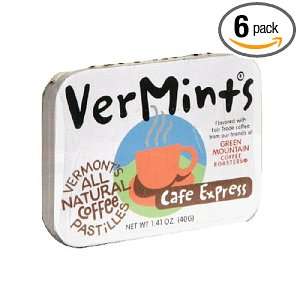 Vermints All Natural, Organic Cafe Express Mints, 1.41 Ounce Tins 
