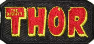 Thor Logo Comic Embroidered Patch Marvel Super Heroes  
